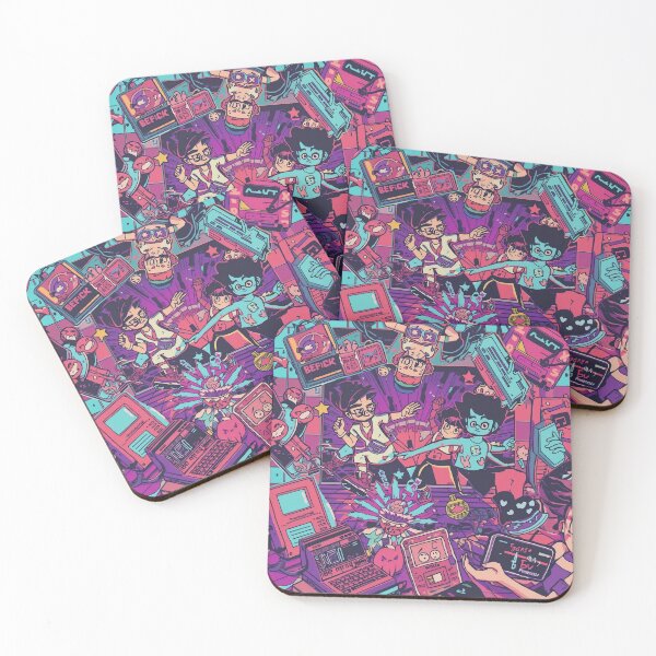 Item preview, Retro Y2K Gaming Adventure – Vaporwave Cyberpunk Art designed and sold by calm-style.