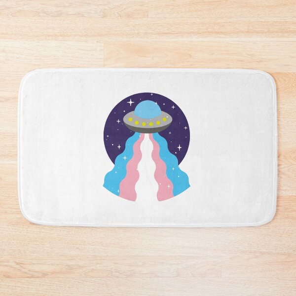Item preview, Trans Flag UFO – Subtle LGBTQ+ Pride for Everyday Wear designed and sold by SafeSpace-co.