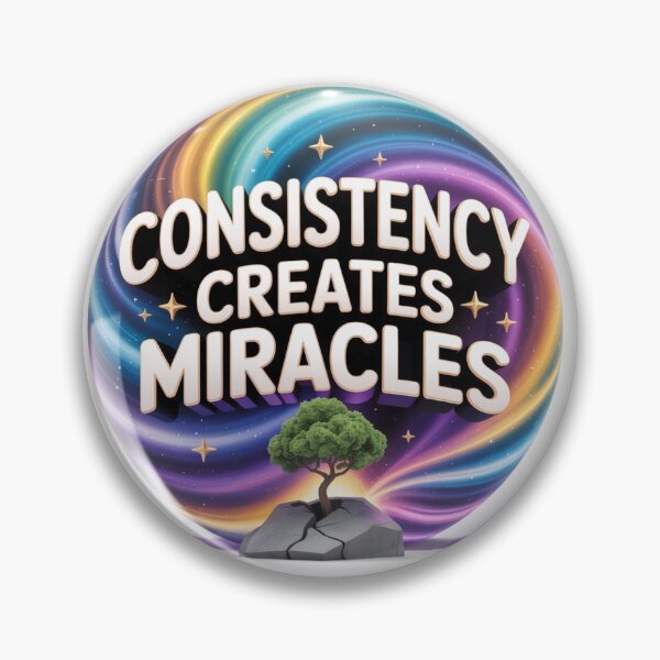 Item preview, Consistency Creates Miracles – Motivational Quote Design designed and sold by GogoVibes.
