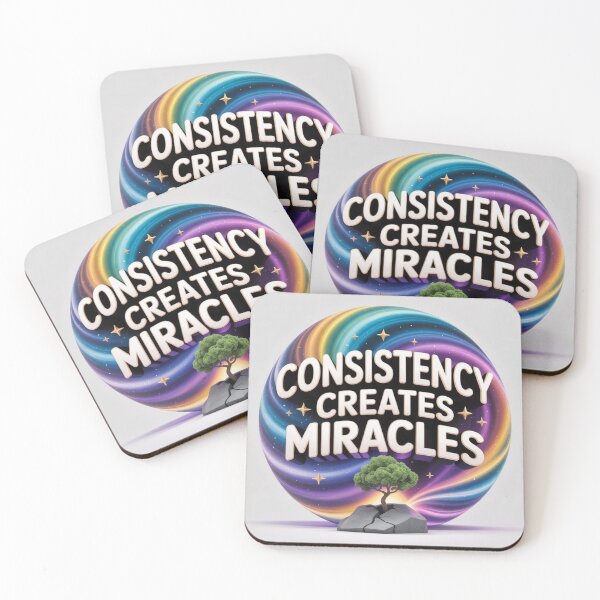 Item preview, Consistency Creates Miracles – Motivational Quote Design designed and sold by GogoVibes.