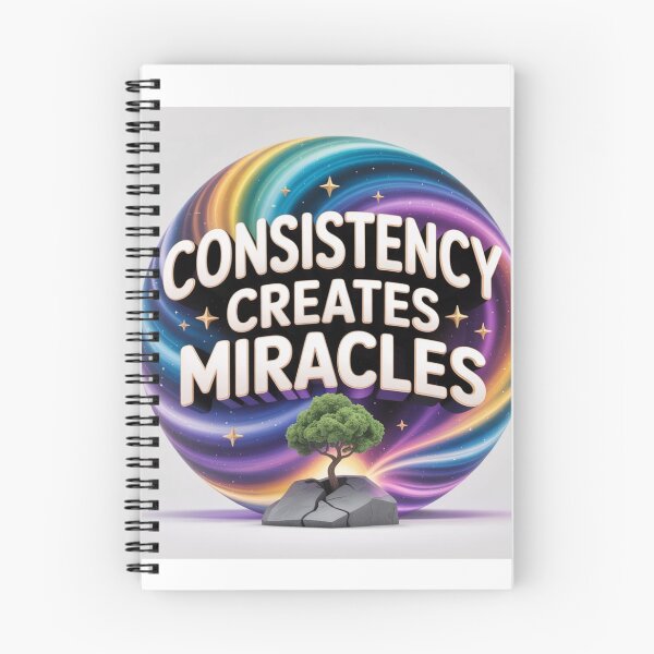 Item preview, Consistency Creates Miracles – Motivational Quote Design designed and sold by GogoVibes.