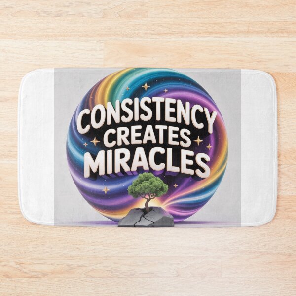 Item preview, Consistency Creates Miracles – Motivational Quote Design designed and sold by GogoVibes.