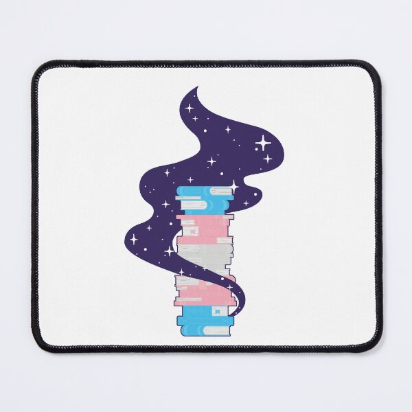 Item preview, Trans Flag Book Stack – Subtle LGBTQ+ Pride for Everyday Wear designed and sold by SafeSpace-co.