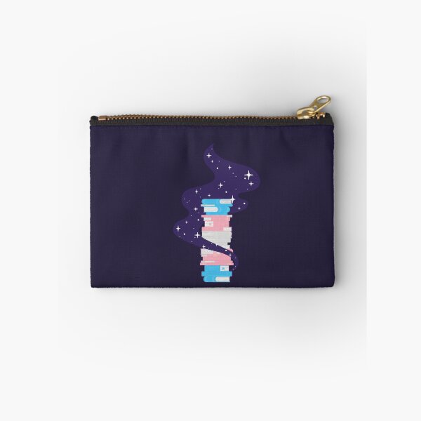 Item preview, Trans Flag Book Stack – Subtle LGBTQ+ Pride for Everyday Wear designed and sold by SafeSpace-co.