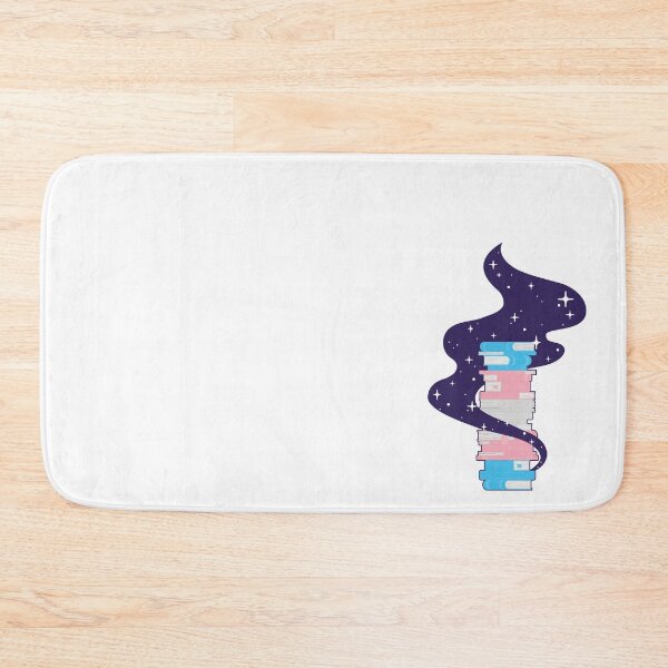 Item preview, Trans Flag Book Stack – Subtle LGBTQ+ Pride for Everyday Wear designed and sold by SafeSpace-co.