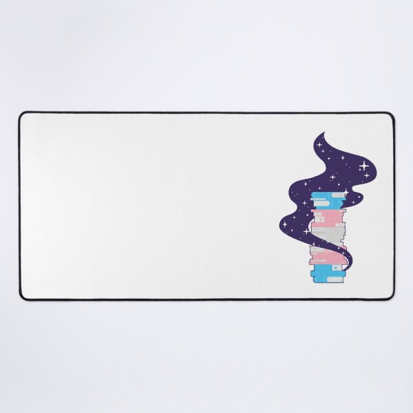 Item preview, Trans Flag Book Stack – Subtle LGBTQ+ Pride for Everyday Wear designed and sold by SafeSpace-co.