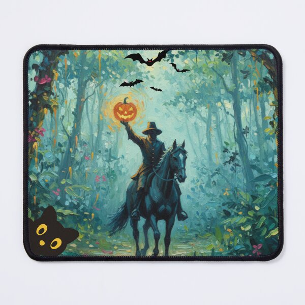 Item preview, Halloween in the Mist: Headless Horseman Impressionism designed and sold by alkareem-ca.