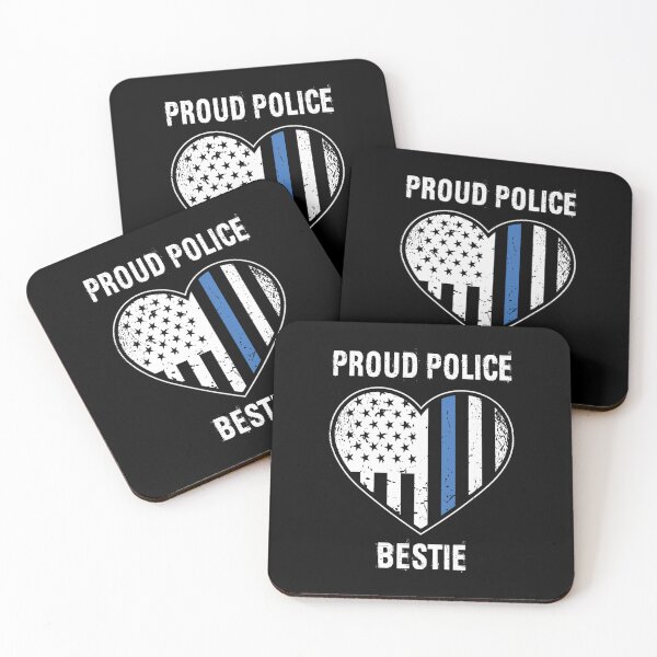 Item preview, Proud Police Bestie Policeman Friends For Cops US 		 designed and sold by bajsonluscicc.
