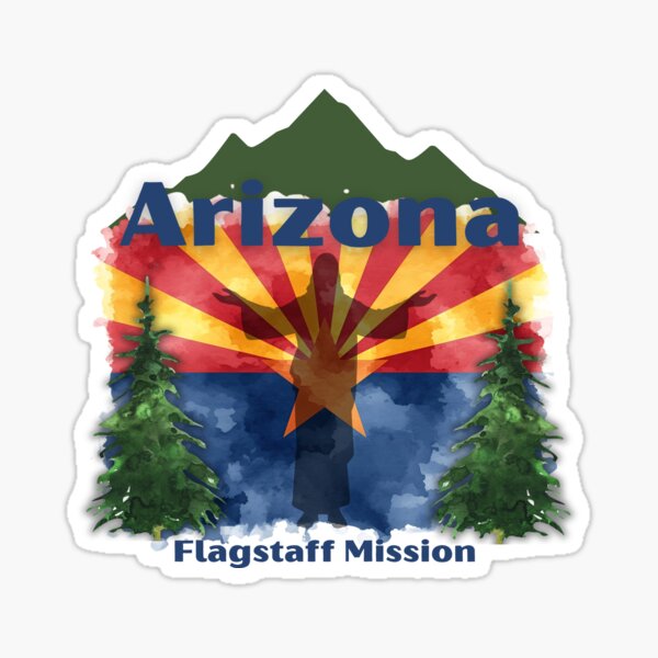 Arizona Flagstaff Mission Sticker