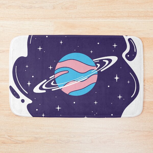 Item preview, Trans Flag Planet – Subtle LGBTQ+ Pride for Everyday Wear designed and sold by SafeSpace-co.