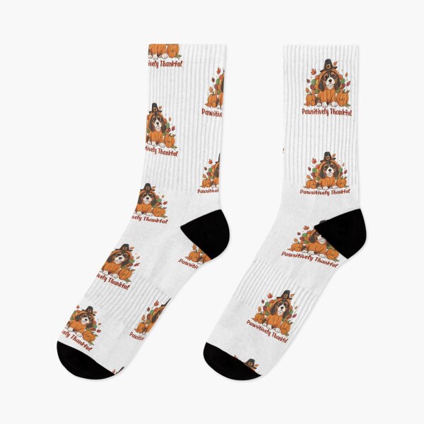 Item preview, Pawsitively Thankful Black and Tan Coonhound Thanksgiving Cute Fall designed and sold by The Real Life Symphony.