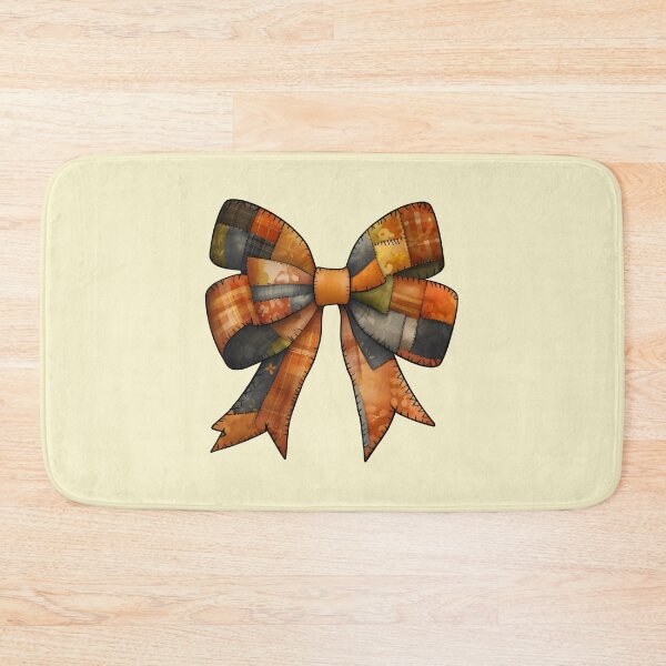 Item preview, Coquette Bow Patchwork Fabric Squares For Autumn Season designed and sold by DemureArtsy.