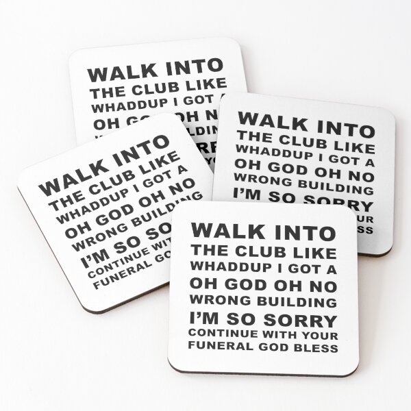 Item preview, Walk Into The Club Like Waddup - Thrift Shop Meme designed and sold by gavrmonyeic.