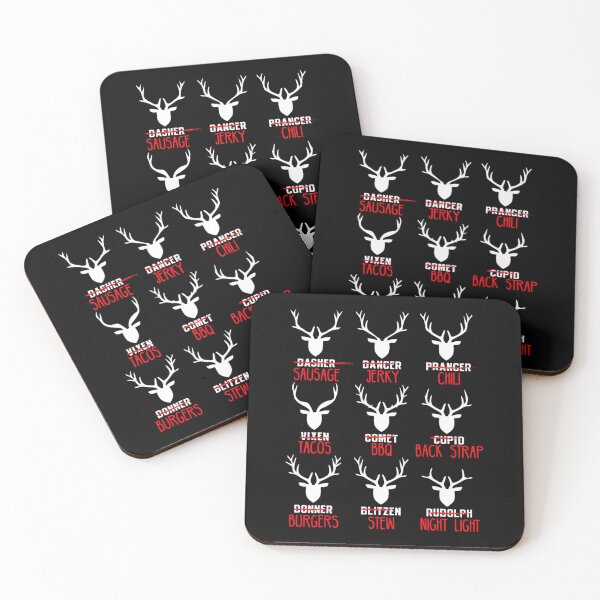 Item preview, Funny Christmas Deer Hunters All of Santa's Reindeer design 		 designed and sold by jonuzdhitav.