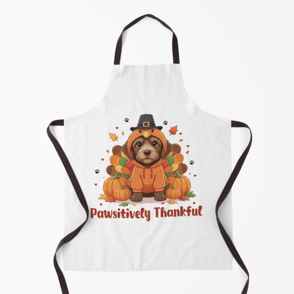 Item preview, Pawsitively Thankful Wirehaired Pointing Griffon Thanksgiving Cute Fall designed and sold by The Real Life Symphony.