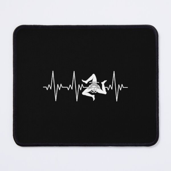Item preview, Sicily Italian Flag Heartbeat with trinacria heart pulse designed and sold by muffjapoe.