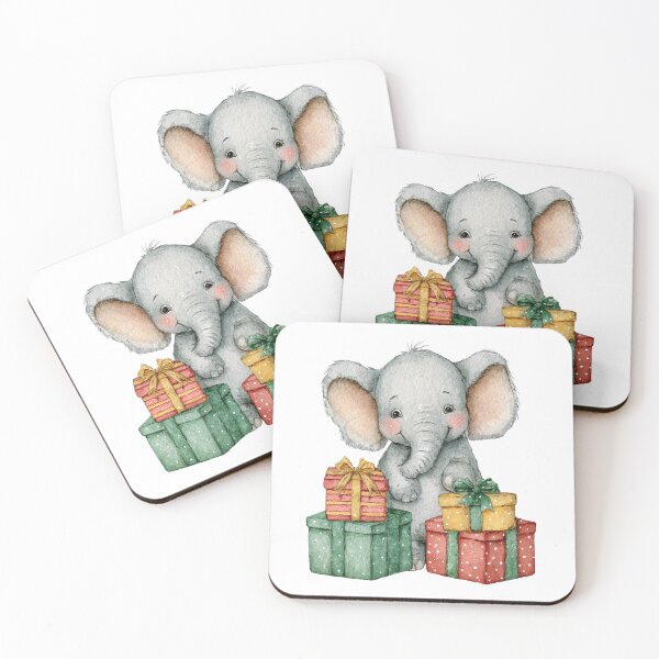 Item preview, Elephant christmas designed and sold by CreativeDecorCo.