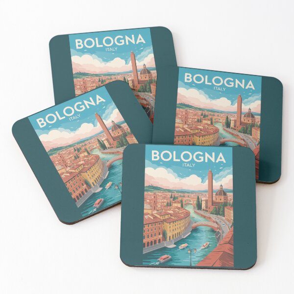 Item preview, Bologna Italy Illustration Travel Art Vintage designed and sold by KrisSidDesigns.