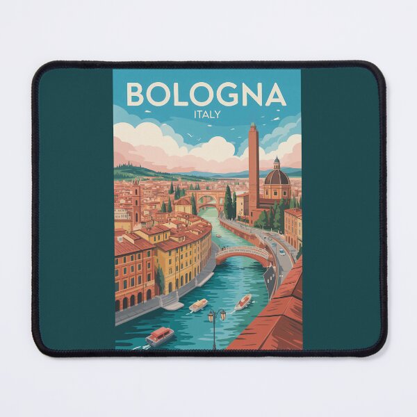 Item preview, Bologna Italy Illustration Travel Art Vintage designed and sold by KrisSidDesigns.