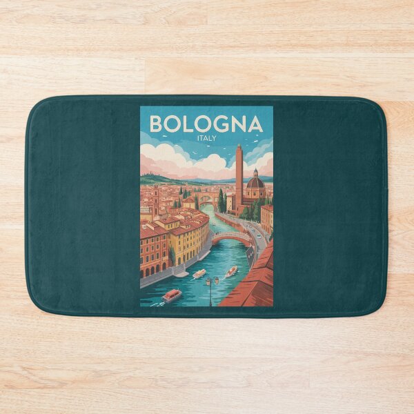 Item preview, Bologna Italy Illustration Travel Art Vintage designed and sold by KrisSidDesigns.