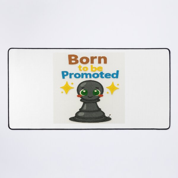 Item preview, Born to Be Promoted — Blushing Black Pawn designed and sold by PawnShiftGoods.