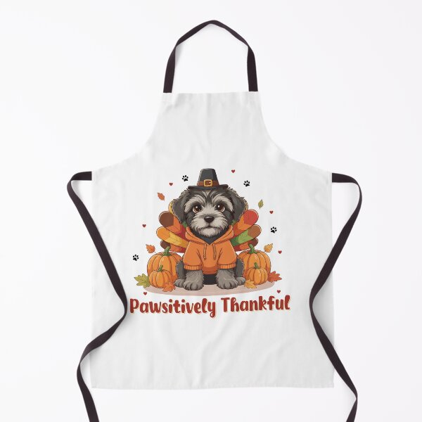 Item preview, Pawsitively Thankful Bouvier des Flandres Thanksgiving Cute Fall designed and sold by The Real Life Symphony.