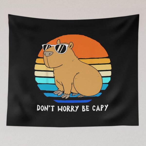 Item preview, Retro Rodent Funny Capybara Dont Be Worry Be Capy 		 designed and sold by gotinevojicj.