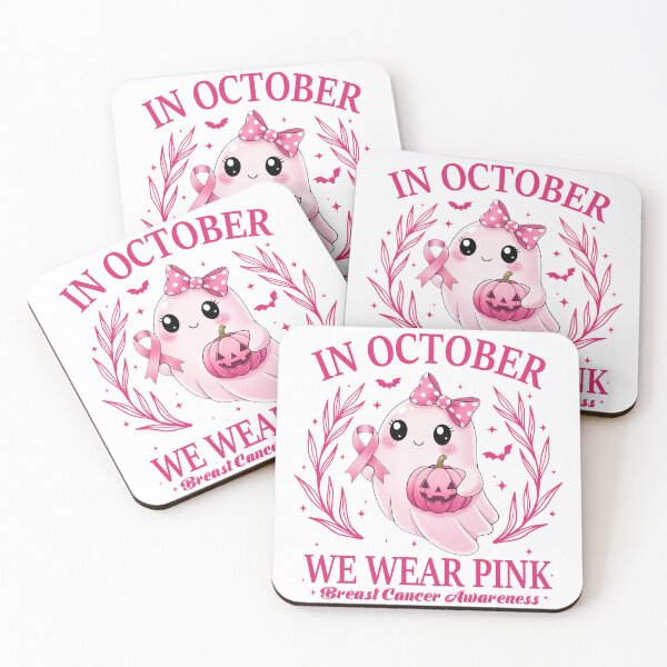 Item preview, Breast Cancer Awareness October We Wear Pink Ribbon Halloween Breast Cancer designed and sold by LessIsLoud.