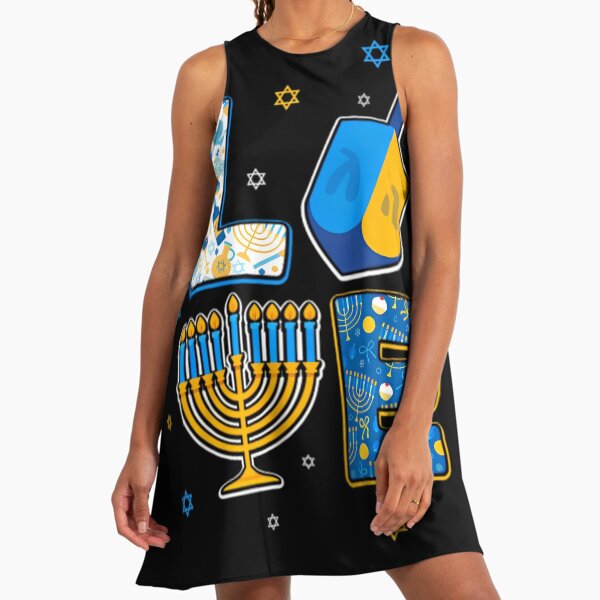 navy blue dress for baby girl Hanukkahb -b Chanukah main image 0