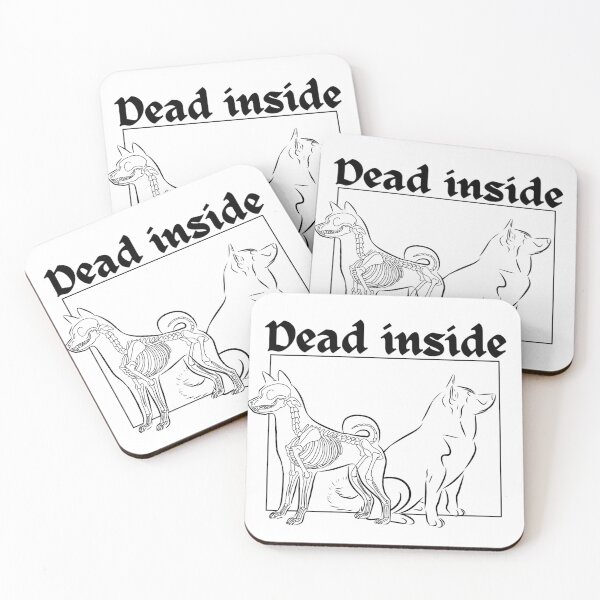 Item preview, Shiba Inu "Dead Inside" design designed and sold by Ingridream.