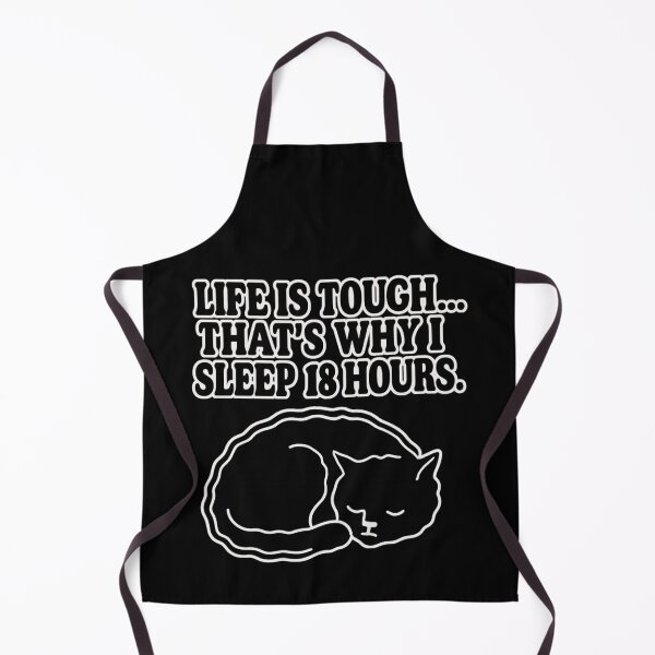 Item preview, Life Is Tough Cat Silhouette – Sarcastic Minimalist Design designed and sold by catastrocat.