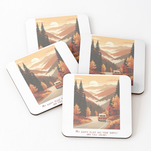 Item preview, Van Life in Fall – Cozy Autumn Road Trip Art - Vintage Retro Design designed and sold by pod24.