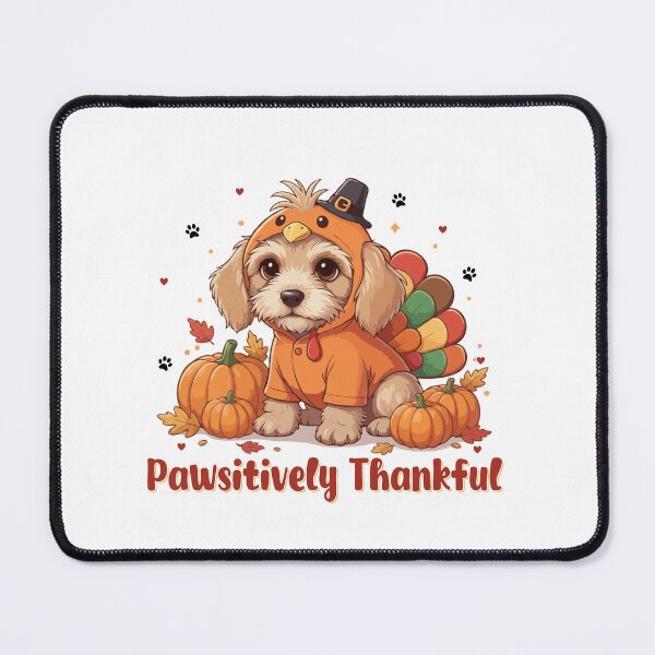 Item preview, Pawsitively Thankful Dandie Dinmont Terrier Thanksgiving Cute Fall designed and sold by The Real Life Symphony.