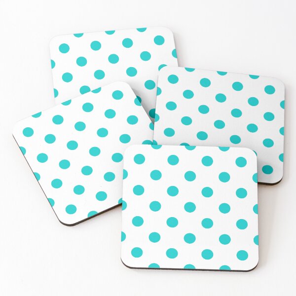 Item preview, Dark Turquoise Polka Dots On White designed and sold by POLKAIWERX.