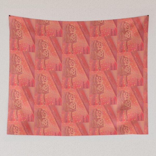 Item preview, Orange Art Deco Kit-Cat Klock - Oil Painting Impressionist designed and sold by larrypnts.