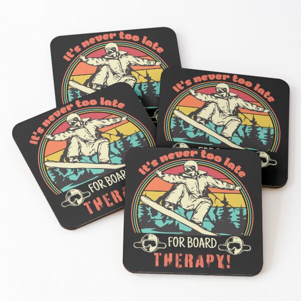 Item preview, Funny Snowboard Quote – “Board Therapy” Snowboarding Lifestyle Gift designed and sold by PiotrB2.