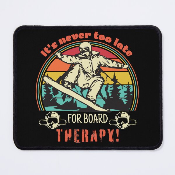 Item preview, Funny Snowboard Quote – “Board Therapy” Snowboarding Lifestyle Gift designed and sold by PiotrB2.
