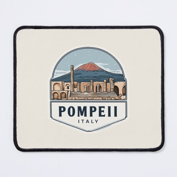 Item preview, Pompeii Italy Vintage Travel Sticker - Retro Ancient Ruins & Mount Vesuvius designed and sold by Blurbean.