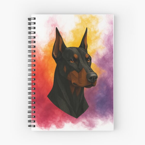 Item preview, “Guardian Flame – Geometric Doberman Portrait” designed and sold by GeoWild Designs.