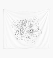 Floral Arrangment Wall Tapestry