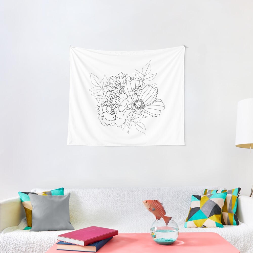 Floral Arrangment Tapestry