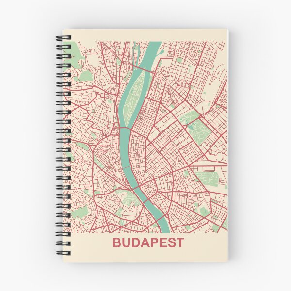Item preview, Budapest Map (Hungary) designed and sold by MapsByLeo.