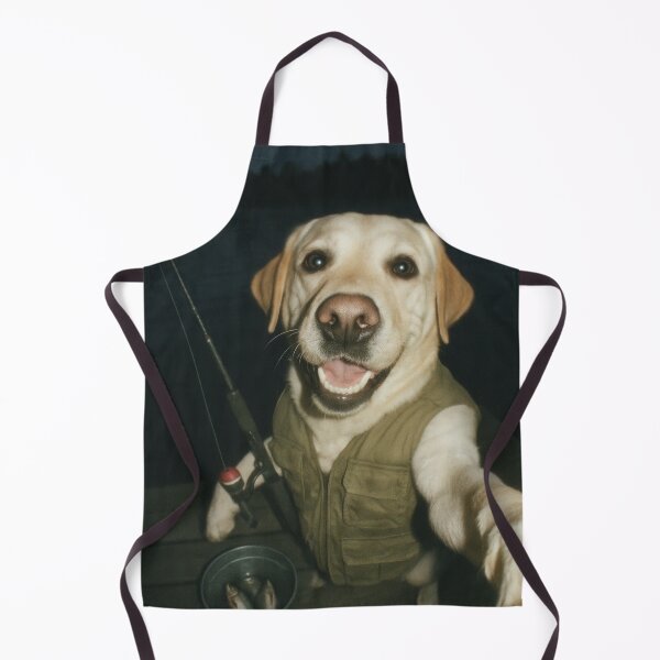 Item preview, Labrador Retriever Fishing Selfie Photo designed and sold by Flying Doggo.