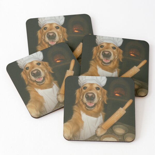 Item preview, Golden Retriever Dog Baker Selfie Photo designed and sold by Flying Doggo.