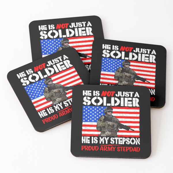 Item preview, 	s My Stepson Is A Soldier Proud Army Stepdad - Military Father 		 designed and sold by foyemkolliax.