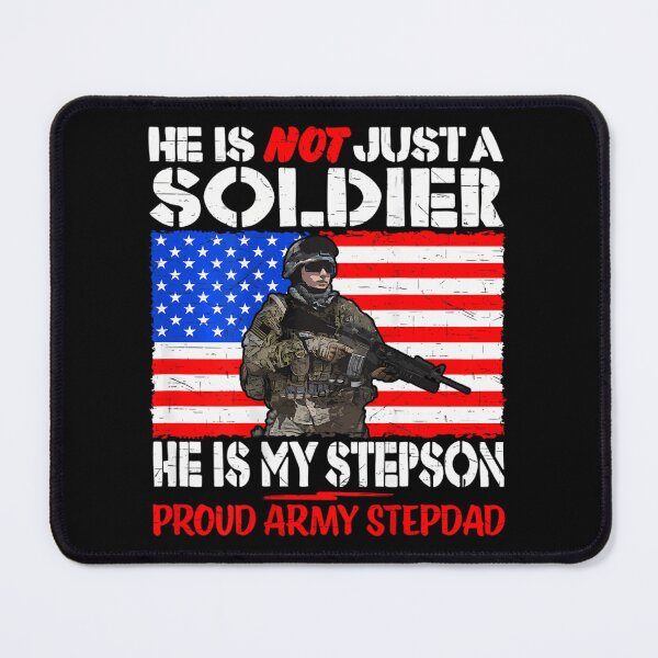 Item preview, 	s My Stepson Is A Soldier Proud Army Stepdad - Military Father 		 designed and sold by foyemkolliax.
