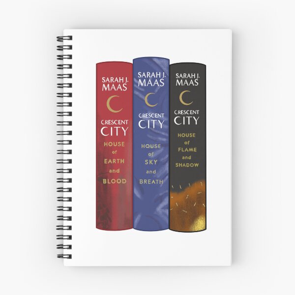 Item preview, Full Series SJM Crescent City 3 Books Spine Art designed and sold by Throne-ThornArt.