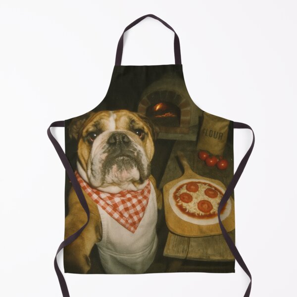 Item preview, English Bulldog Pizza Maker Selfie Photo designed and sold by Flying Doggo.