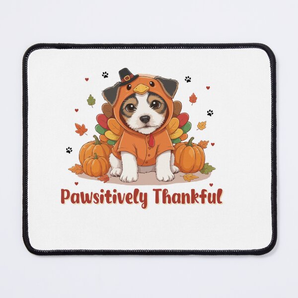 Item preview, Pawsitively Thankful Parson Russell Terrier Thanksgiving Cute Fall designed and sold by The Real Life Symphony.