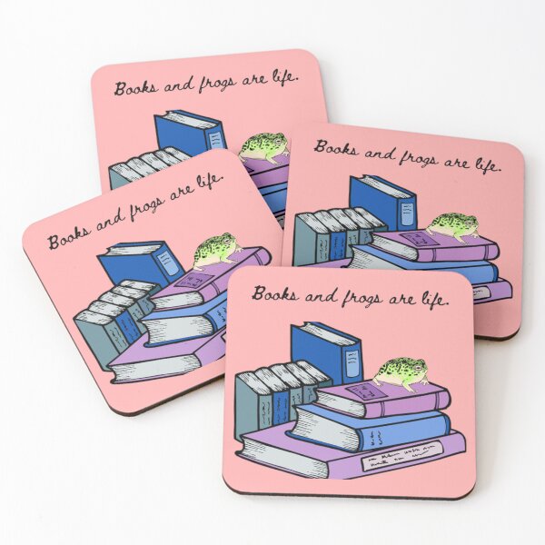 Item preview, Books and frogs are life. designed and sold by CraftyVamps.